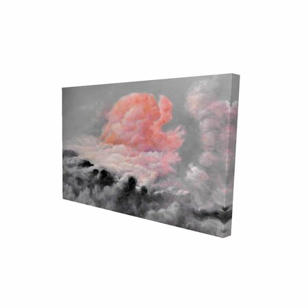 FONDO 12 x 18 in. Pink Clouds-Print on Canvas FO2775708